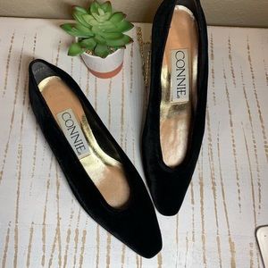 Connie Black Velvet shoes